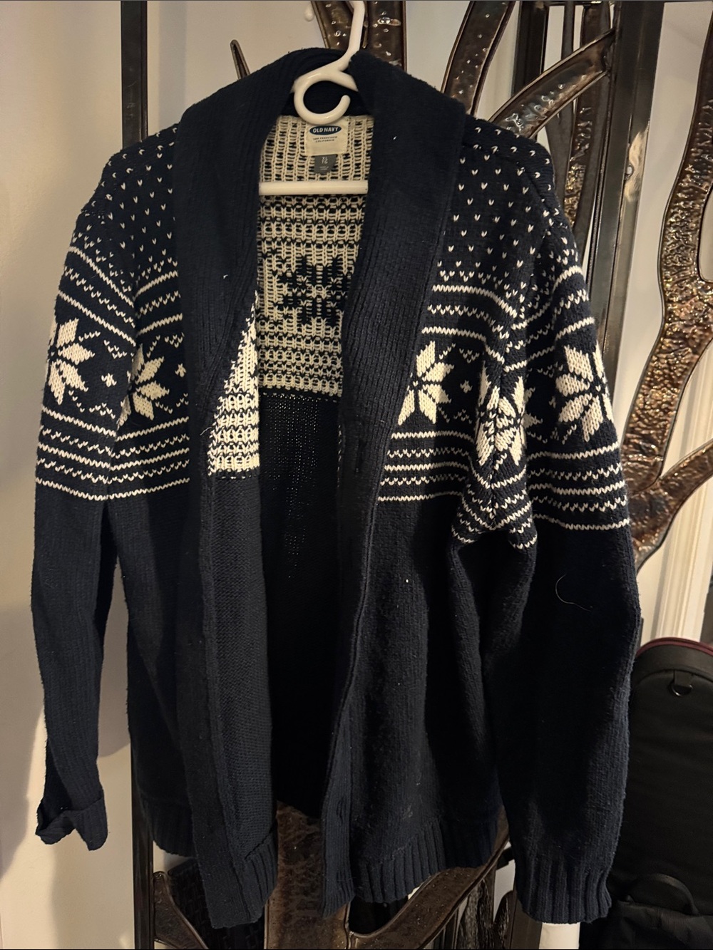 Mens XL Old Navy Winter knit cowl neck cardigan